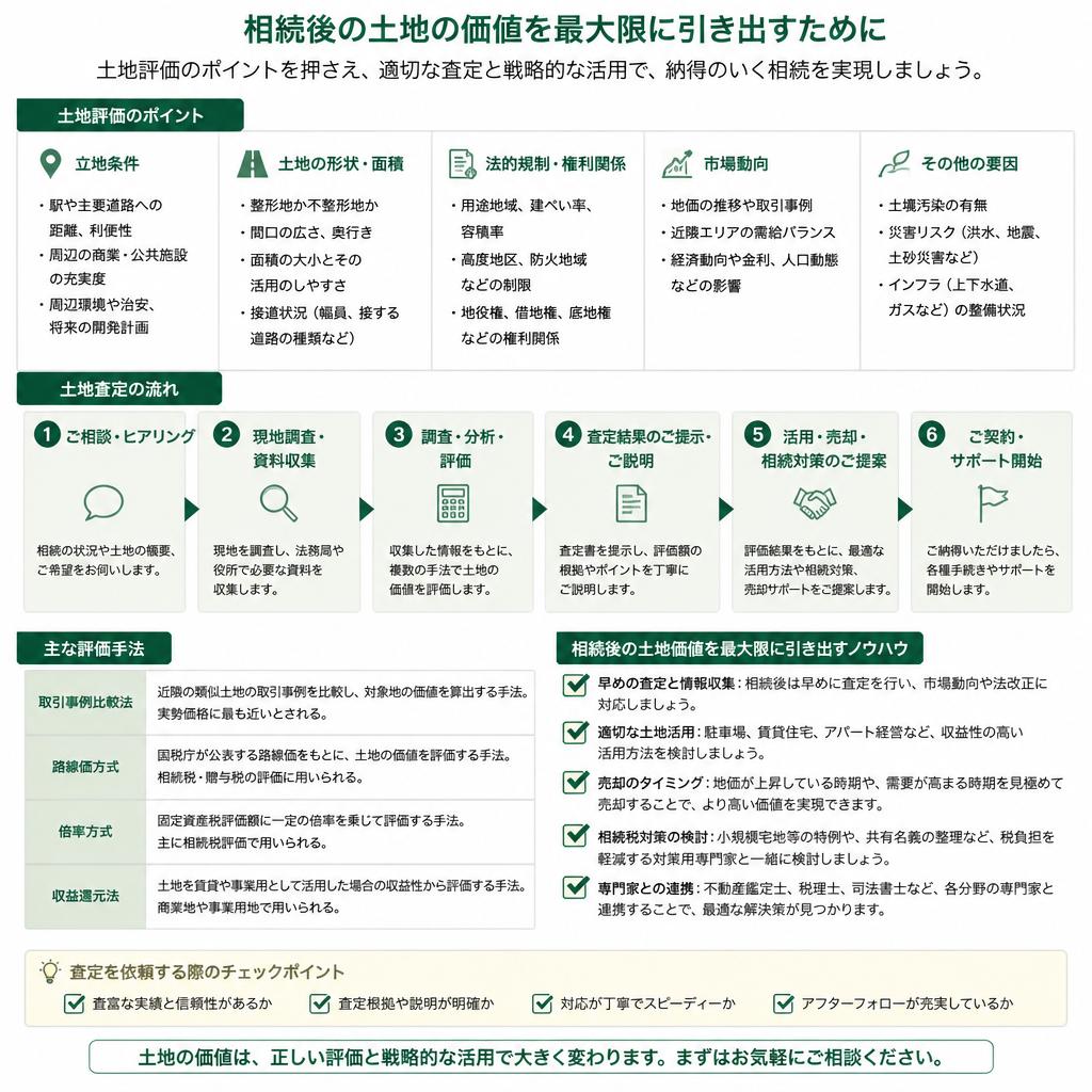 土地評価のポイントと査定の流れ